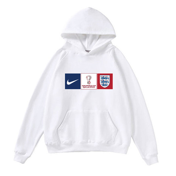 Men's England World Cup Soccer Hoodie White